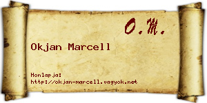 Okjan Marcell névjegykártya