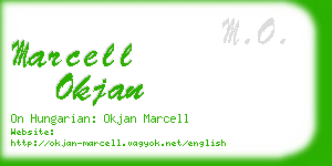 marcell okjan business card